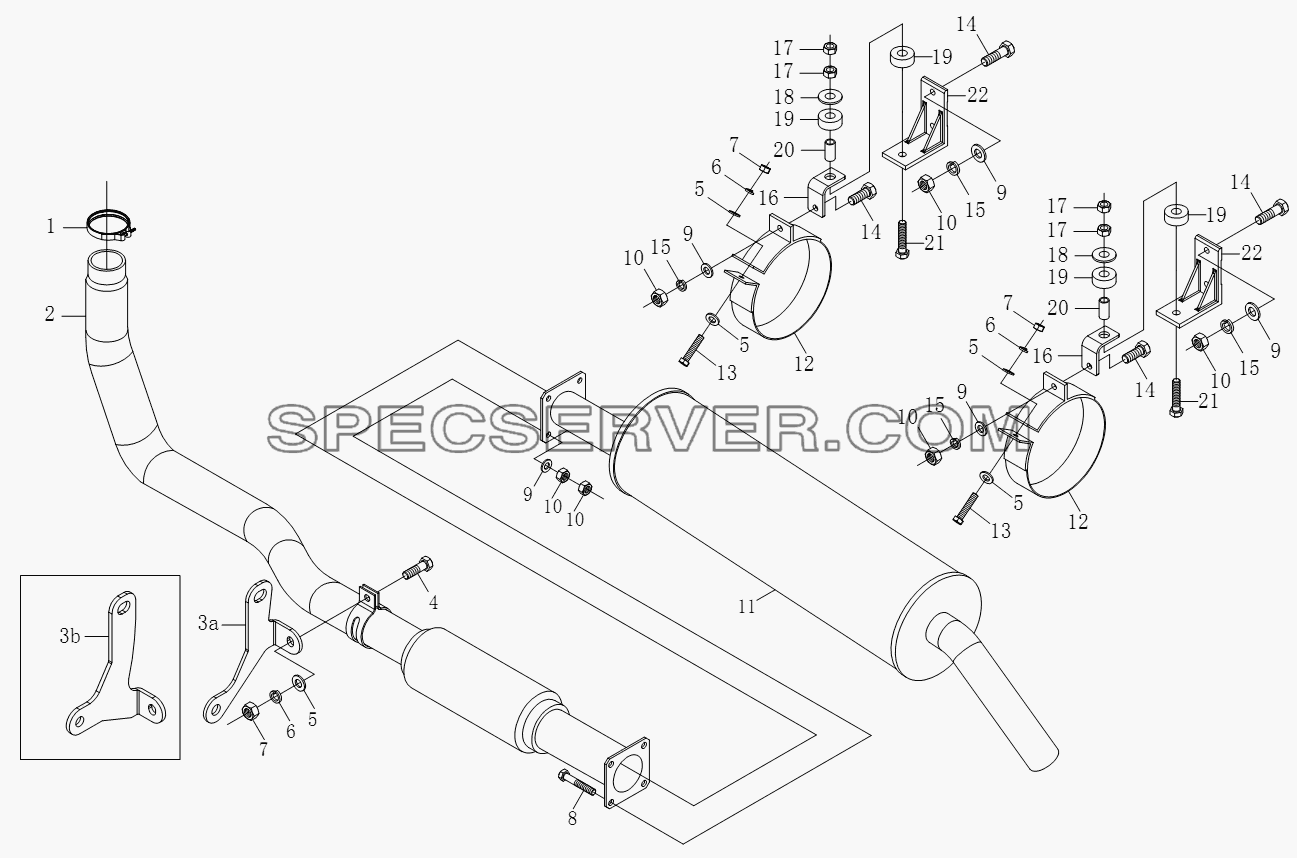 1S10511200101, 1S10611200101 Выпускное устройство для BJ1051, BJ1061 (Aumark) (список запасных частей)