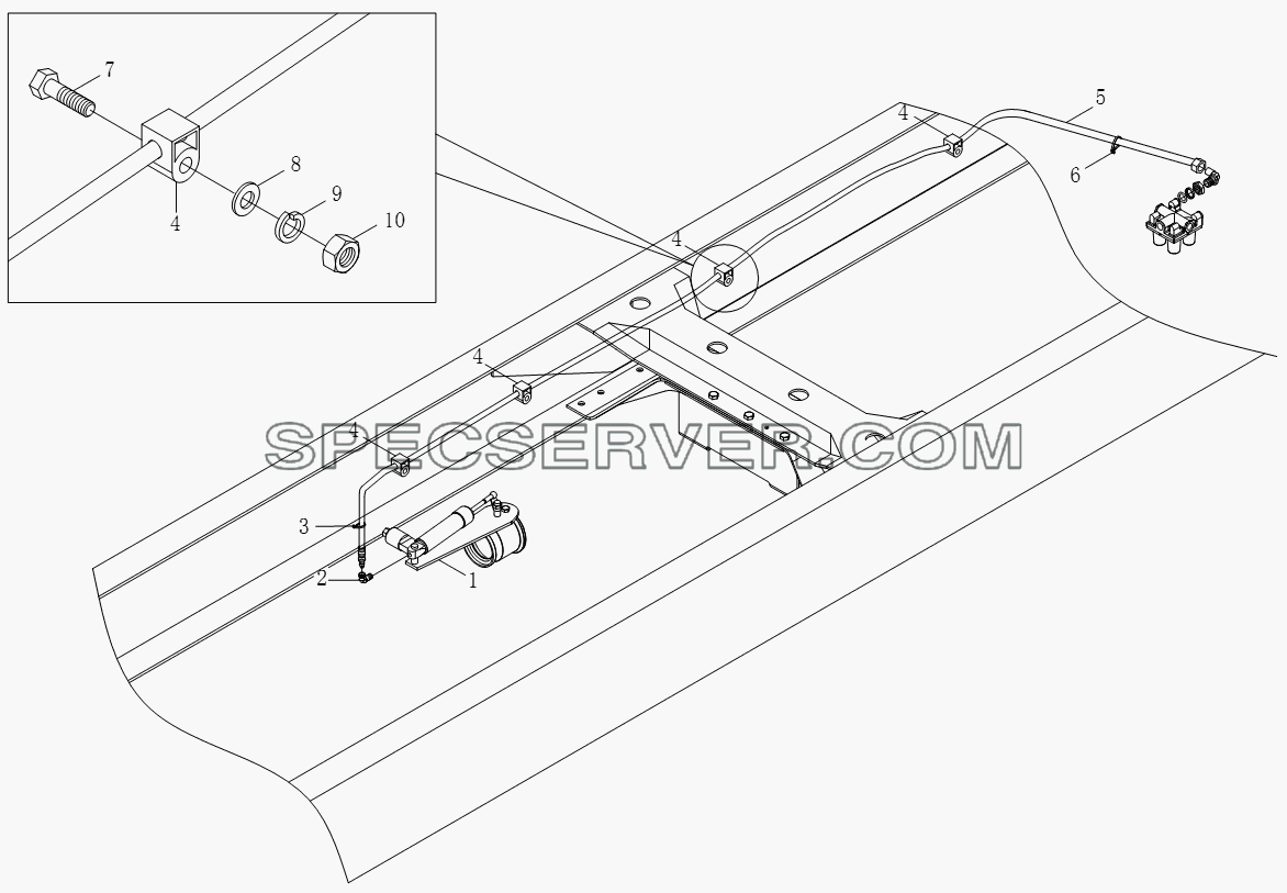 1S10613500001 Вспомогательный тормоз для BJ1051, BJ1061 (Aumark) (список запасных частей)