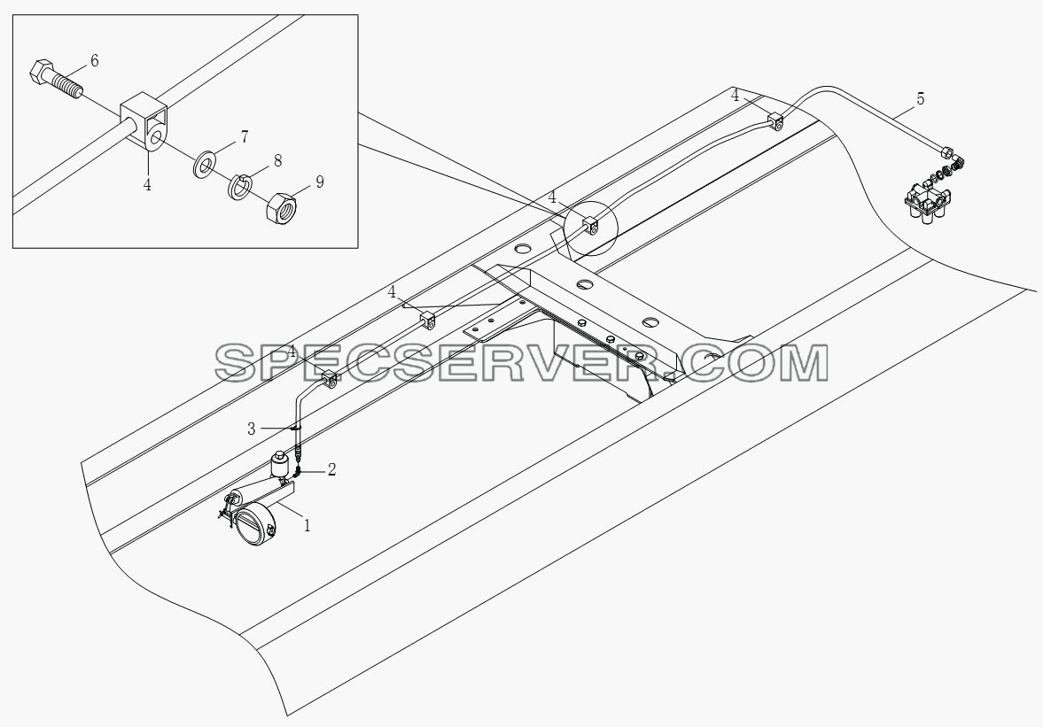 1S10613500101 Вспомогательный тормоз для BJ1051, BJ1061 (Aumark) (список запасных частей)