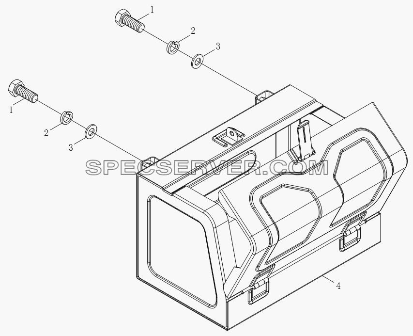 1S10463920103 Инструментальный ящик для BJ1051, BJ1061 (Aumark) (список запасных частей)