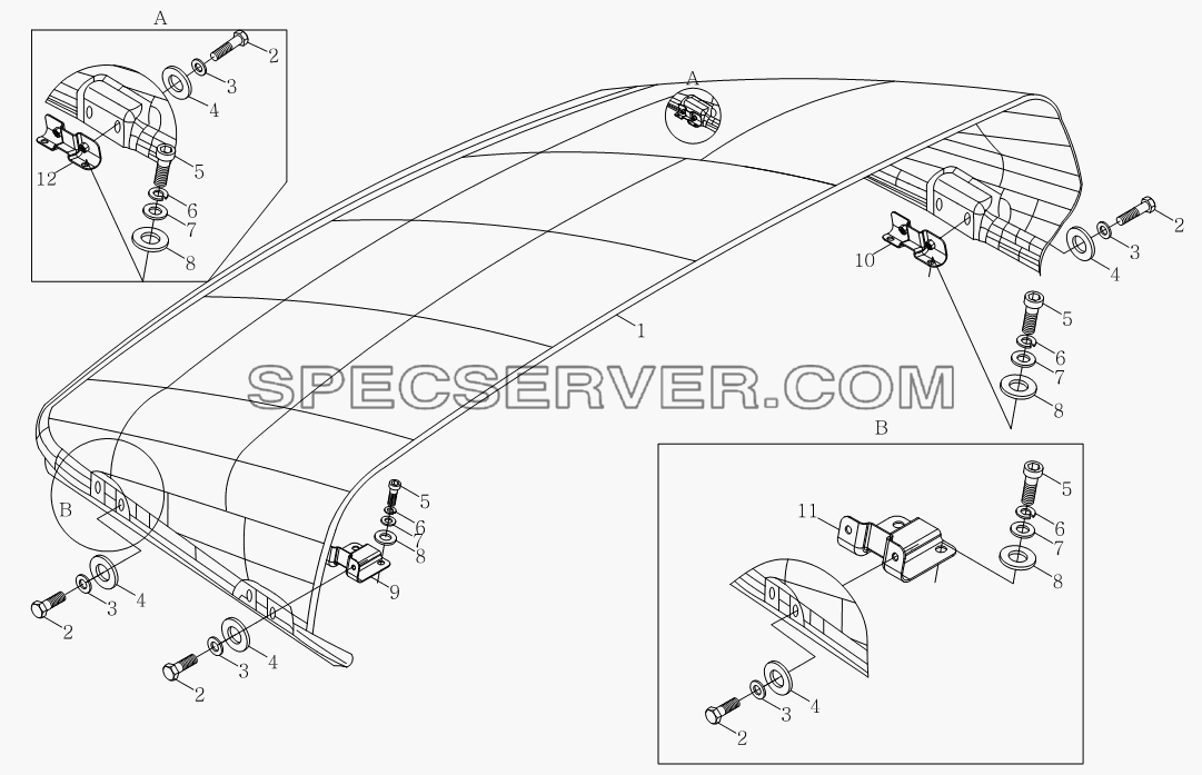 1SB2005070101 Направляющее устройство для Оllin Express I (список запасных частей)