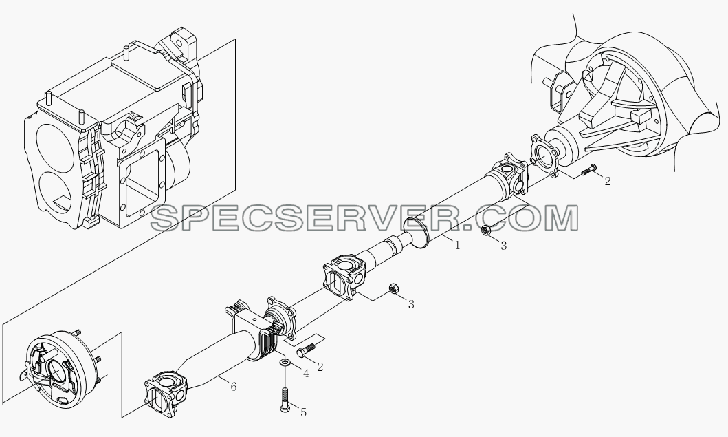 1S10892200103 Карданный вал для Оllin Express I (список запасных частей)