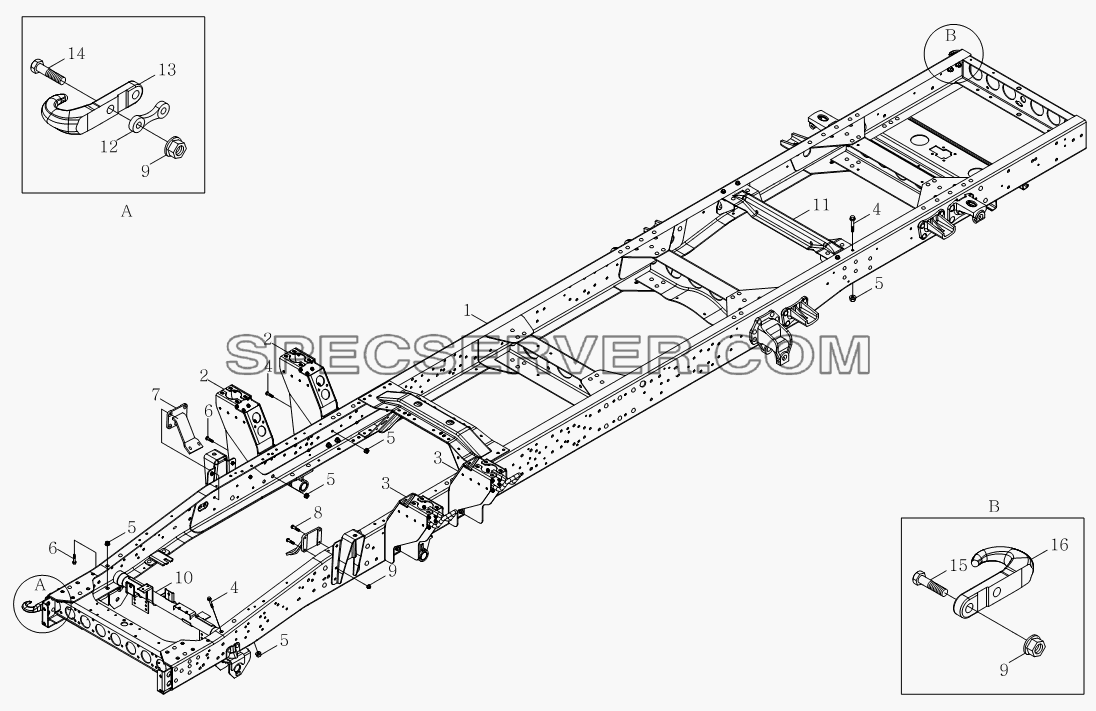 1S10592800116, 1S10592800117 Рама для Оllin Express I (список запасных частей)