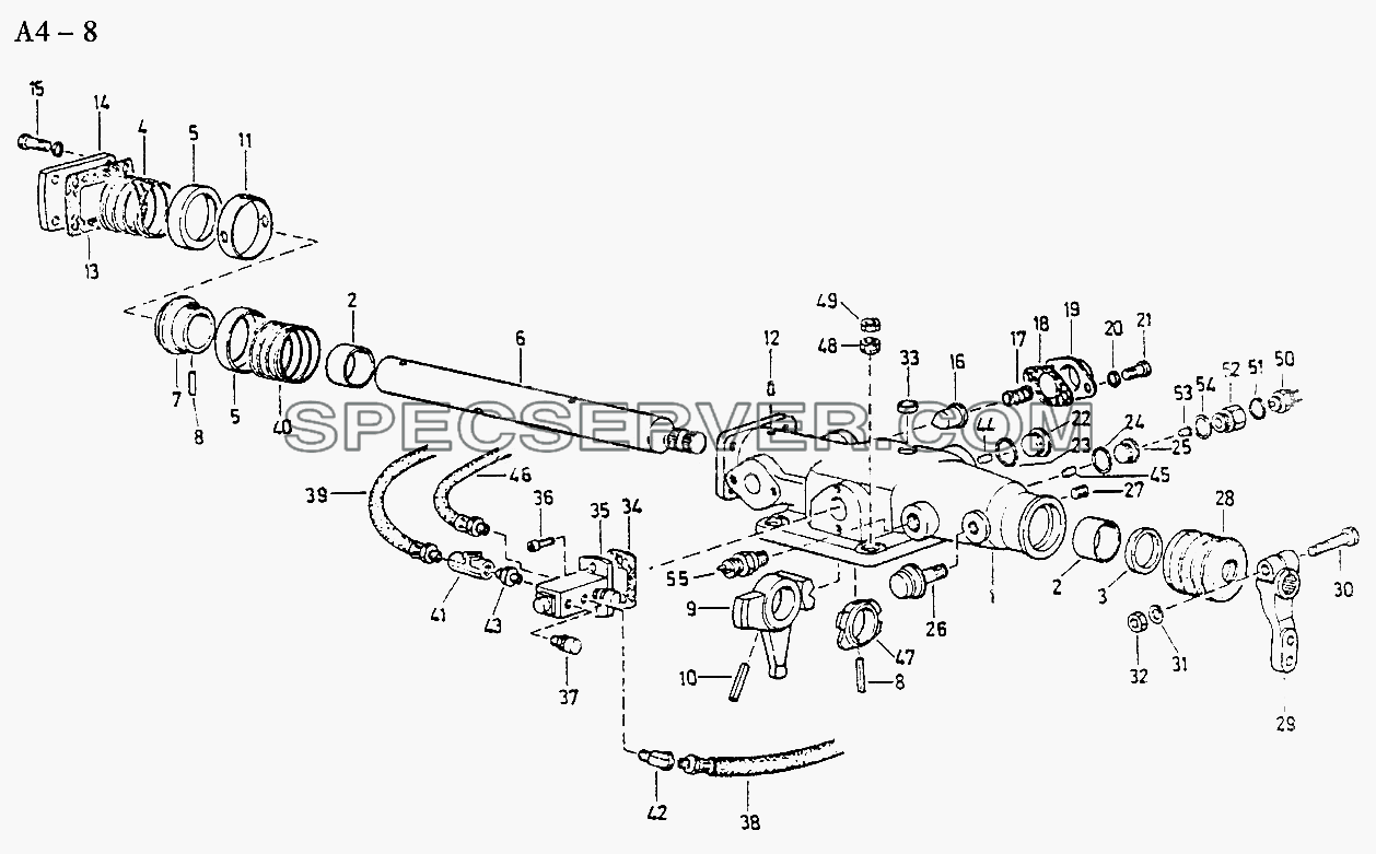 Fuller DOUBLE H OPERATION C (A4-8) для Sinotruck (полного) (список запасных частей)