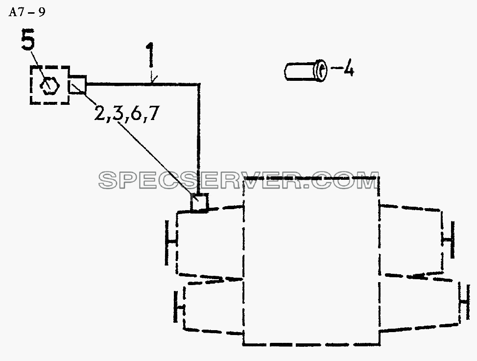 PNEUTRONIC GEAR SHIFTING FOR VG1200 TRANSFER CASE (A7-9) для Sinotruck (полного) (список запасных частей)