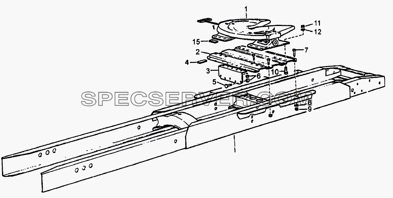 Седельное устройство 4x2 для Howo cnhtc-huaxin (список запасных частей)