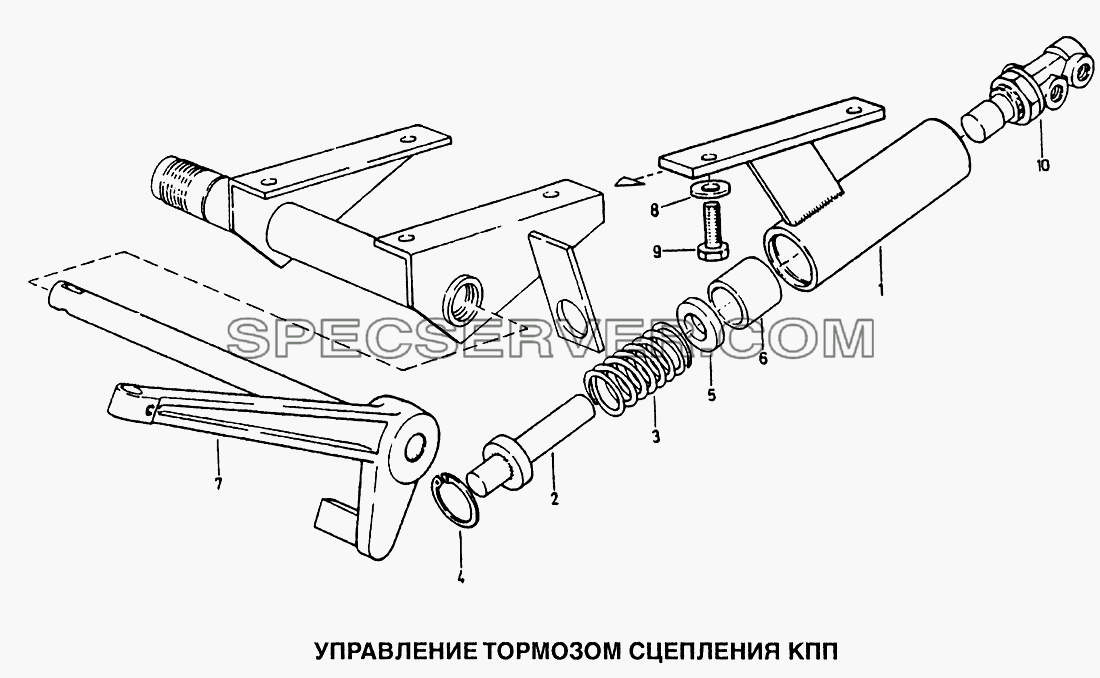 Управление тормозом сцепления КПП для Howo (список запасных частей)