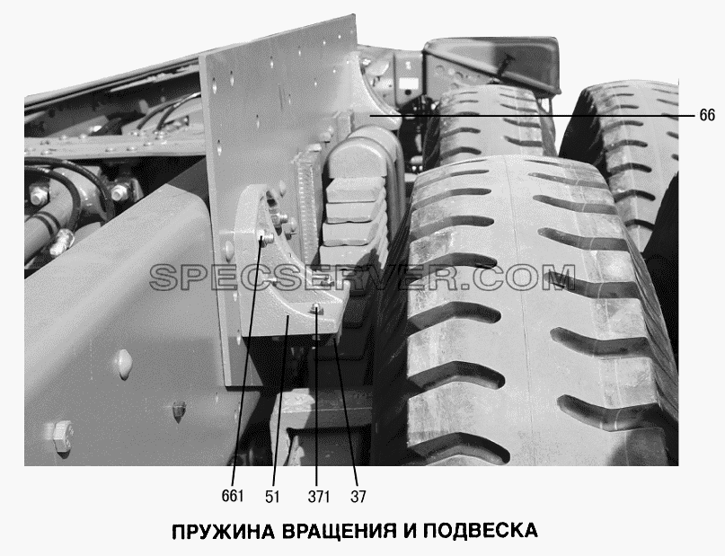 Пружина вращения и подвеска для Howo (список запасных частей)