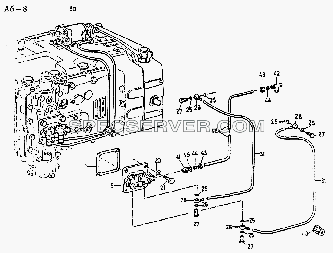 5S-111GP, 5S-150GP, 4S-130GP PNEUM. SHIFTING FOR RANGE CHANGE GROUP (A6-8) для Sinotruk 6x4 Tipper (290) (список запасных частей)