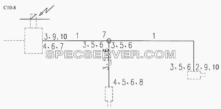 6x4, 8x4 WHEEL PNEU. DIFF. LOCK FOR STEYR AXLE (C10-8) для Sinotruk 6x4 Tipper (290) (список запасных частей)