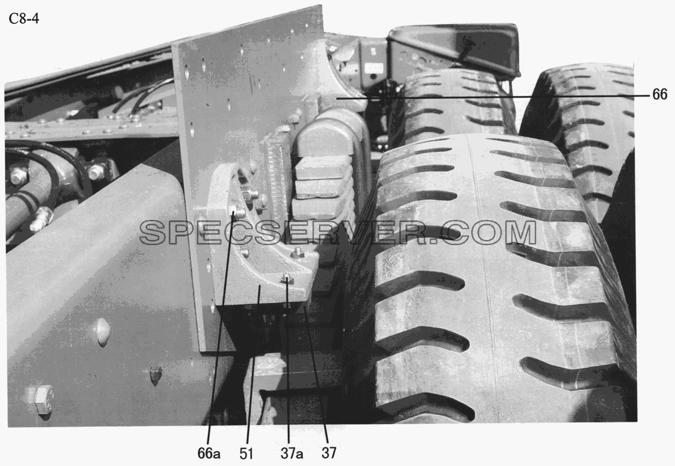 6x4, 8x4 SWIVEL SPRING AND SUSPENSION (C8-4-1) для Sinotruk 6x4 Tipper (371) (список запасных частей)