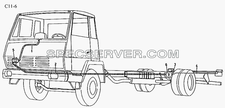 ELECTRICAL LINES (C11-6) для Sinotruk 6x6 Tipper (336) (список запасных частей)