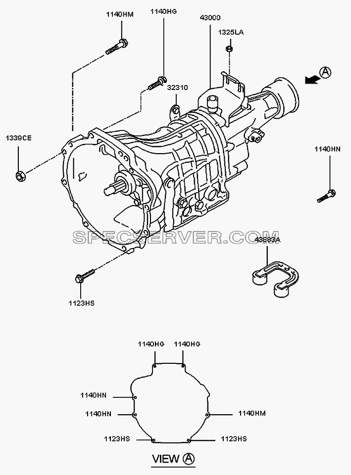Трансмиссия в сборе МКП (M5ZR1) для H100 Porter (список запасных частей)