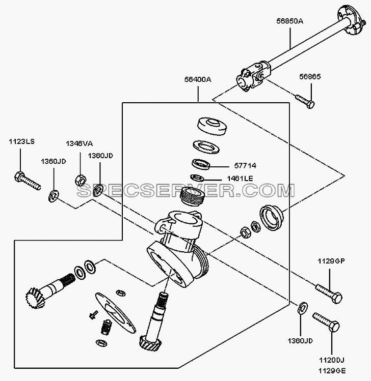 Рулевой механизм для H100 Porter (список запасных частей)