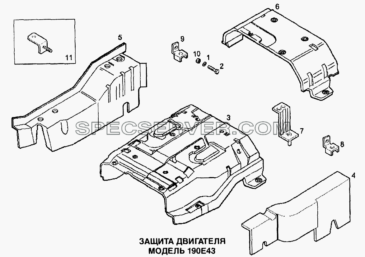 Защита двигателя для EuroTech CURSOR (список запасных частей)