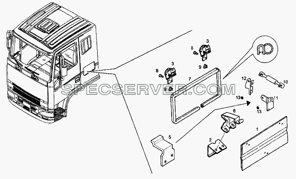 Боковая панель для EuroTech CURSOR (список запасных частей)