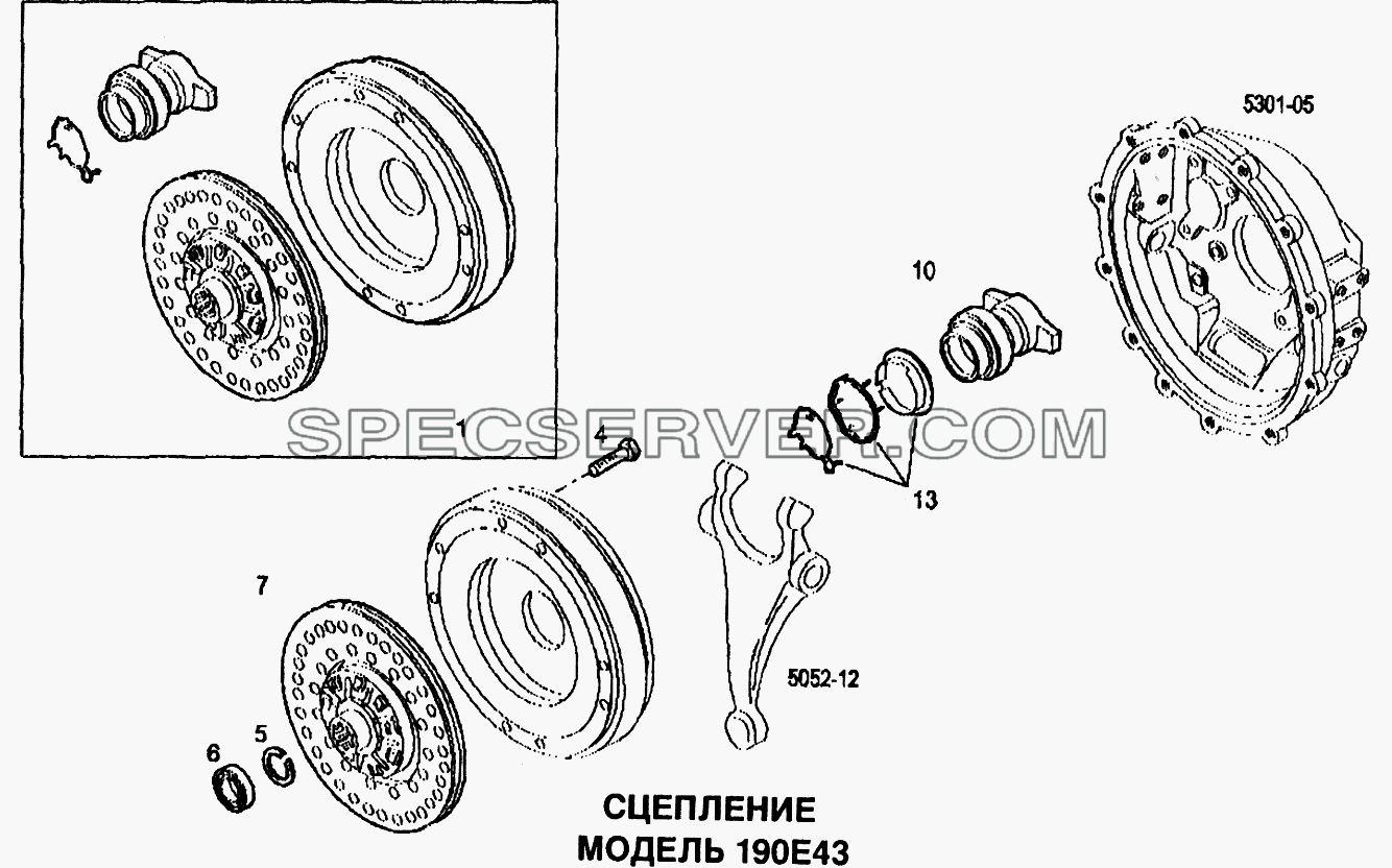 Сцепление для EuroTech CURSOR (список запасных частей)