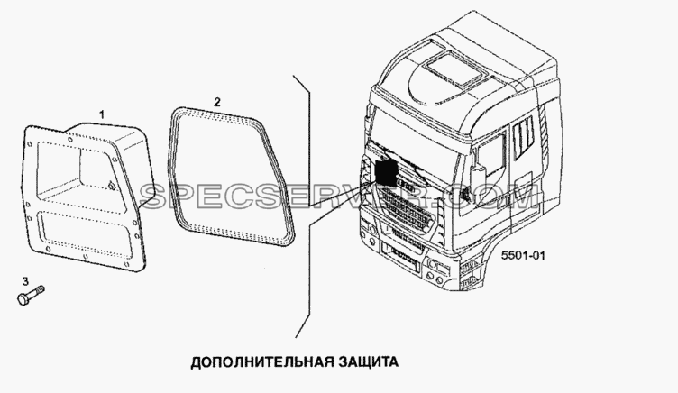 Дополнительная защита для Stralis (список запасных частей)