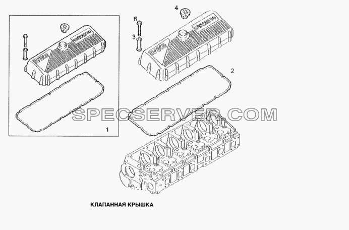 Клапанная крышка для Stralis (список запасных частей)