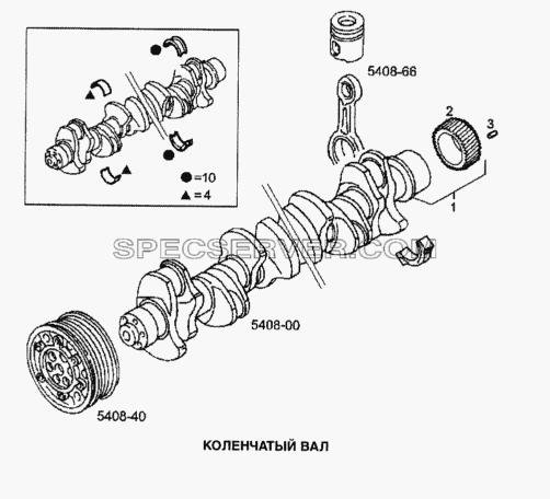 Коленчатый вал для Stralis (список запасных частей)