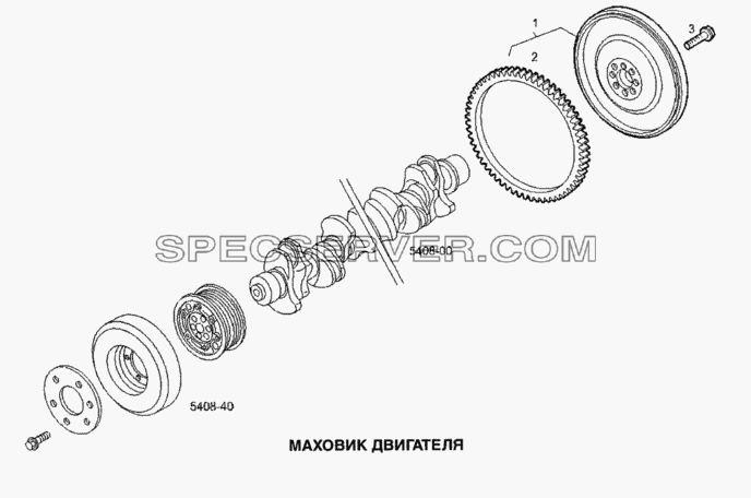 Маховик двигателя для Stralis (список запасных частей)