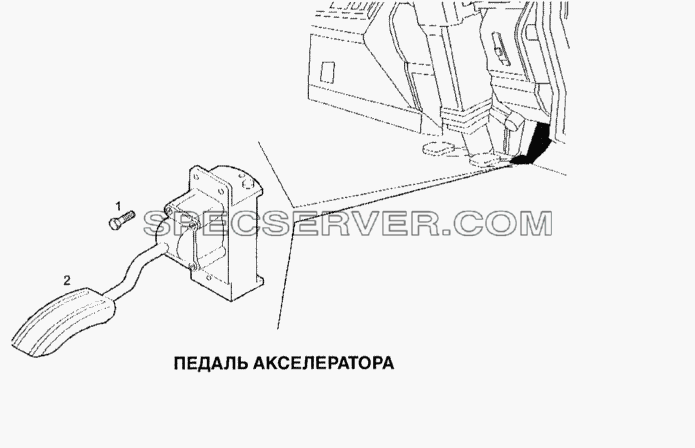 Педаль акселератора для Stralis (список запасных частей)