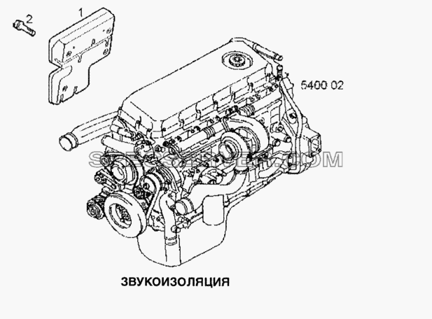 Звукоизоляция для Stralis (список запасных частей)