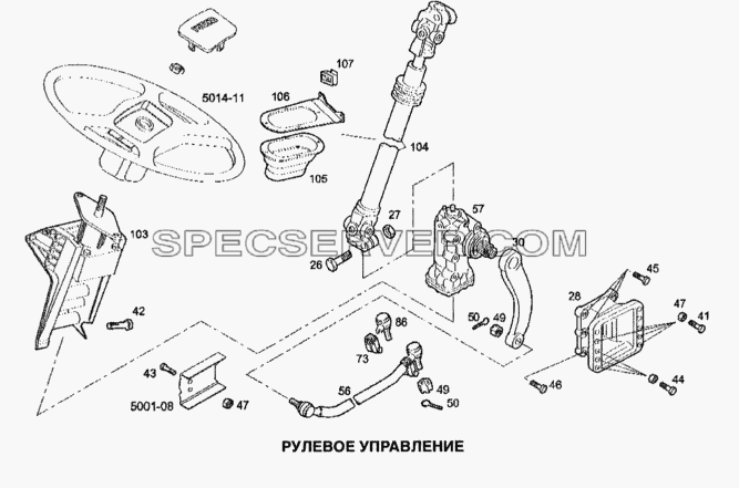 Рулевое управление для Stralis (список запасных частей)