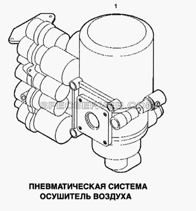 Пневматическая система, осушитель воздуха для Stralis (список запасных частей)