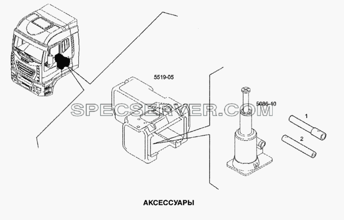 Аксессуары для Stralis (список запасных частей)