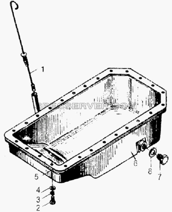 OIL SUMP для HFC 1020K-D126 (список запасных частей)