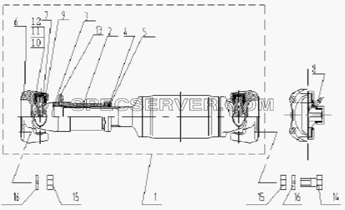 Transmission equipment для HFC 1020K-D126 (список запасных частей)