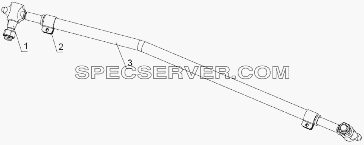 3003600D0 Steering connecting rod assembly для HFC 1020K-D126 (список запасных частей)