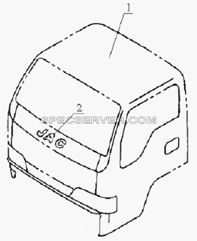 5000E0 Cab assembly для HFC 1020K-D126 (список запасных частей)