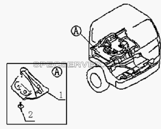 5110D2 Cab insulation gasket для HFC 1020K-D126 (список запасных частей)