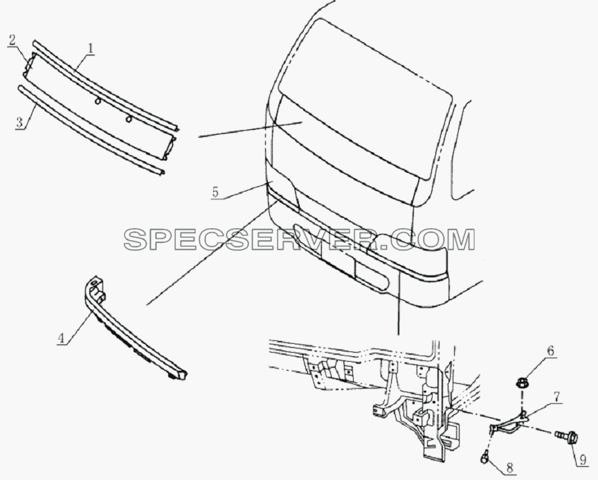 5301D4 Front surround для HFC 1020K-D126 (список запасных частей)