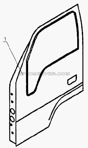 6100E0 Door equipment для HFC 1020K-D126 (список запасных частей)