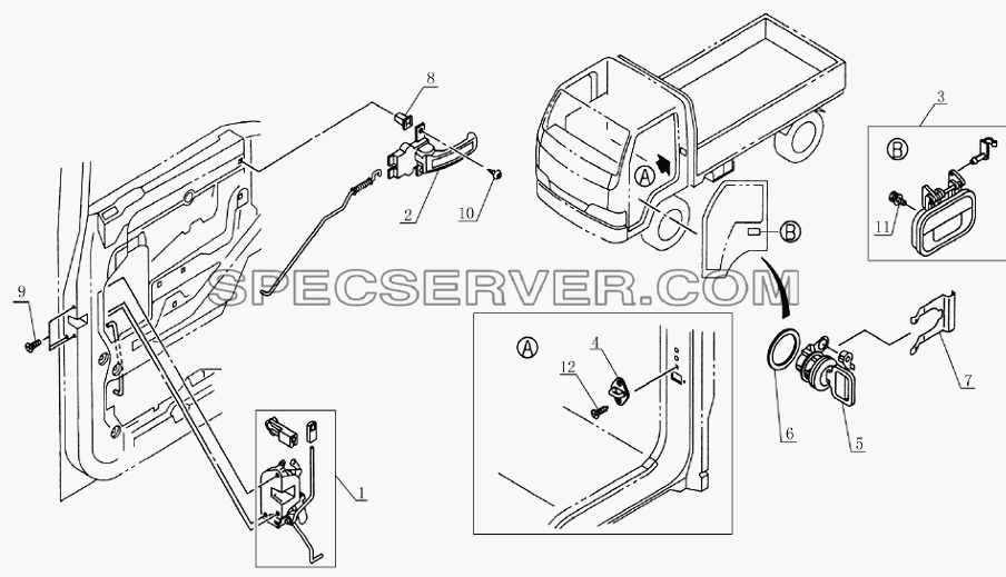 6105E0 Door lock unit для HFC 1020K-D126 (список запасных частей)