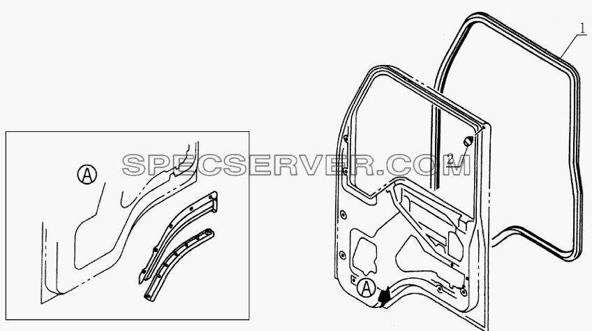 6107D4 Door seal parts для HFC 1020K-D126 (список запасных частей)