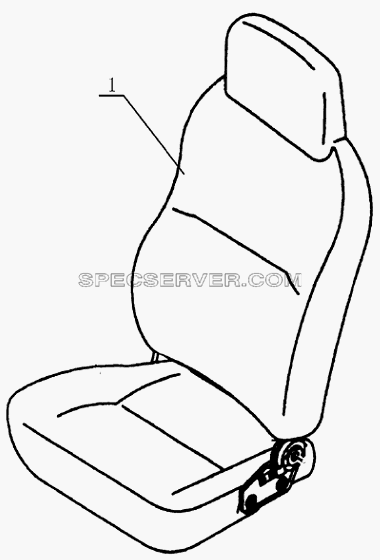 6800D2 Drivers seat для HFC 1020K-D126 (список запасных частей)