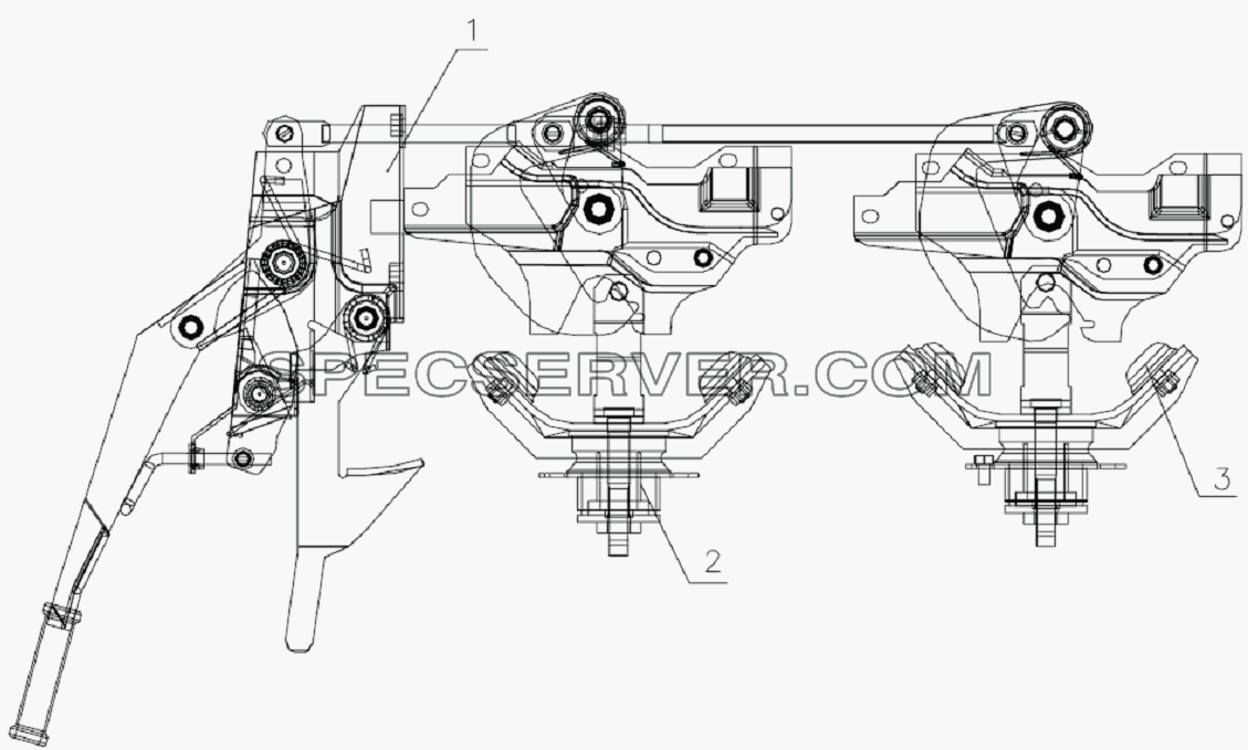 5004D0 Cab lock mechanism для HFC 1020K-D126 (список запасных частей)