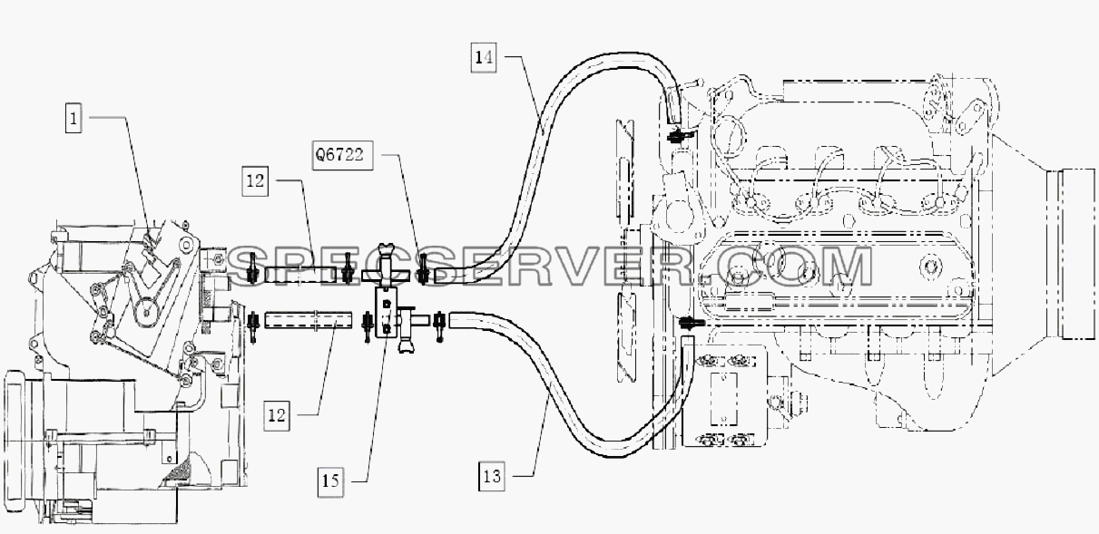 8101D126 Warm air pipe equipment для HFC 1020K-D126 (список запасных частей)
