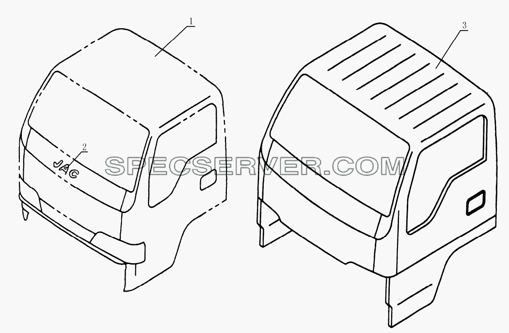 5000D120 Cabin assembly для HFC 1020K-D134 (список запасных частей)