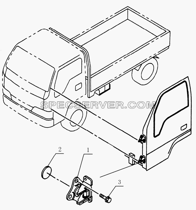 6106E0 Door hinge assembly для HFC 1020K-D134 (список запасных частей)