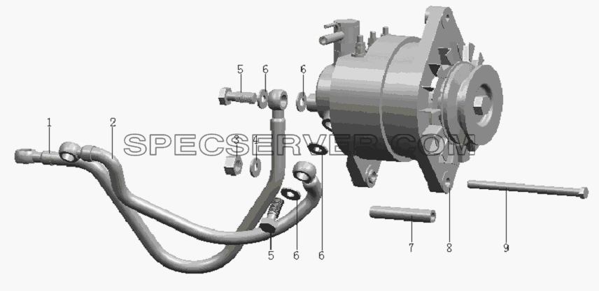 QC490Q(DI)-23000 Generator assembly для HFC 1020K-D134 (список запасных частей)