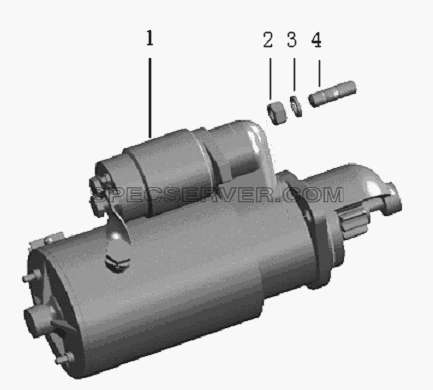 QC490Q(DI)-30000 Motor assembly для HFC 1020K-D134 (список запасных частей)