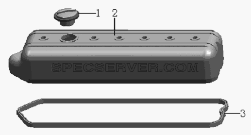 QC490Q(DI)-11000 Cylinder head cover assembly для HFC 1020K-D134 (список запасных частей)