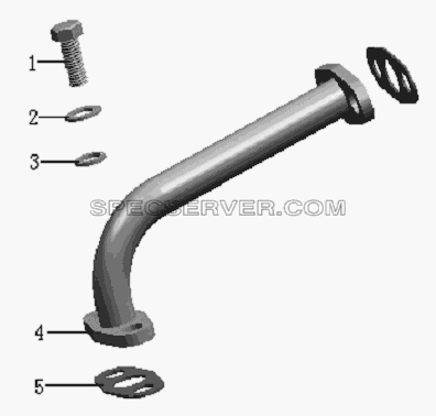QC490Q(DI)-17000 Oil pipe assembly для HFC 1020K-D134 (список запасных частей)