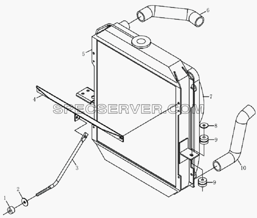 1300D12 Cooling system equipment для HFC 1020K-D134 (список запасных частей)