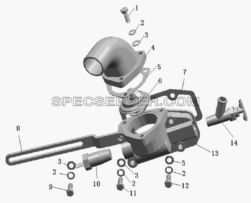 QC490Q(DI)-19000 Thermostat assembly для HFC 1020K-D134 (список запасных частей)